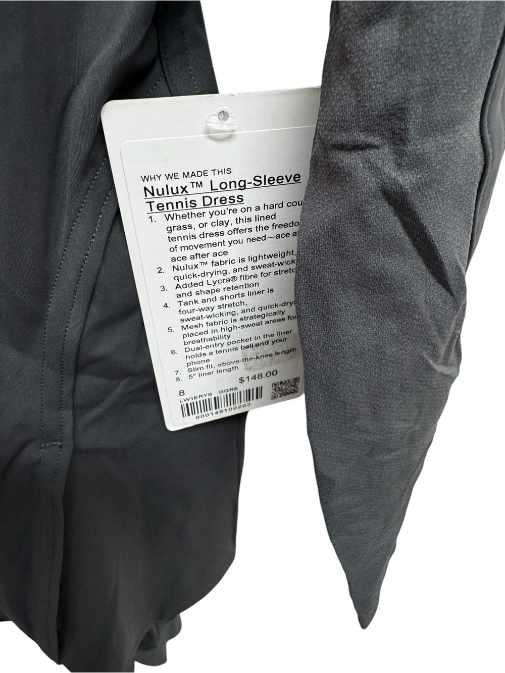 lululemon athletica Black Long-Sleeve Quarter-Zip Athletic Dress - Picture 6 of 8